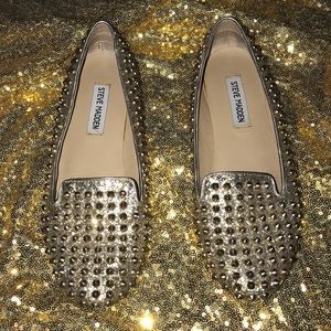 Gold Steve Madden Flats